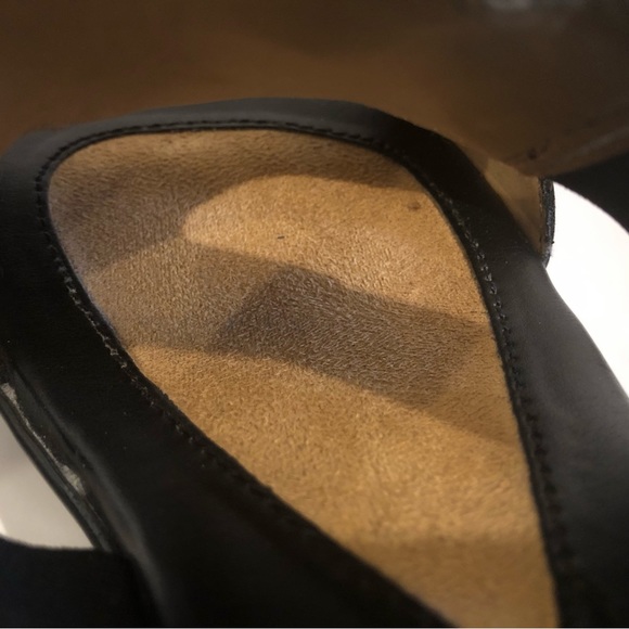 Naturalizer Black Wedge Strap Sandals NWOT - Picture 13 of 15
